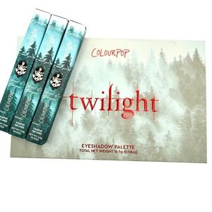 TWILIGHT ColourPop Eyeshadow Palette & 3 Graphix Ink Liners Vampire Bookish NEW
